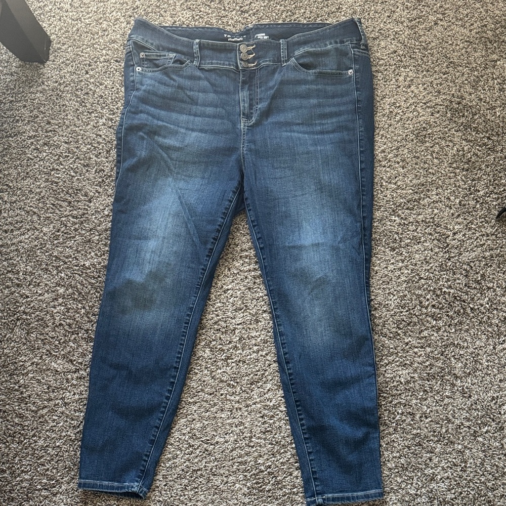 Torrid Dark Blue Skinny Jeans